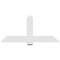 Ekena Millwork Eugene Architectural Grade PVC Gable Bracket, 60"W x 27 1/2"H x 2"D x 6"F, 11/12 Pitch GBP060X28X0206EUG00 - alternate 5